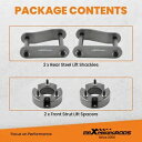 3インチ フロント 2インチ リアリフトキット 日産フロンティア エクステラ 2WD 4WD 2005-2023用 3" Front 2" Rear Lift Kit For Nissan Frontier Xterra 2WD 4WD 2005-2023