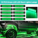 ジープオフロード車トラックATVボートアンダーボディライト用グリーンLEDロックストリップライト Green LED Rock Strip Lights For...