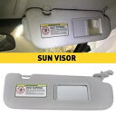 サンバイザー フロント右グレー シェード シールド 2011-2015 ヒュンダイ エラントラ パッセンジャーに適合 Sun Visor Front Right Gray Shade Shield Fits 2011-2015 Hyundai Elantra Passenger