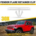 20 x フェンダー フレア リテーナー クリップ 2020 ジープ グラディエーター JT 2018-2020 ラングラー JL 用 20 x Fender Flare Retainer Clip For 2020 Jeep Gladiator JT 2018-2020 Wrangler JL(2)