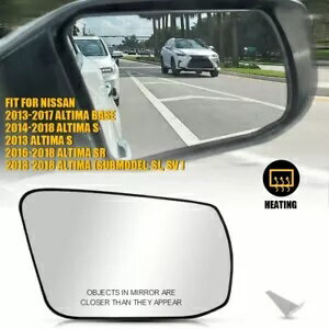 NI1324108 旅客加熱ウイングミラーガラス 13-18 日産アルティマ SL SV 右 NI1324108 Passenger Heated Wing Mirror Glass For 13-18 Nissan Altima SL SV Right