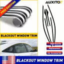1 ブラック削除ブラックアウトウィンドウトリムステッカートリム 2016-2021 ホンダシビックセダン用 1 Black Delete Blackout Window Trim Sticker Trim For 2016-2021 Honda Civic Sedan