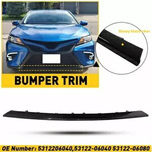 2018 2019 フィット 2020 トヨタ カムリ バンパー クローム モールディング フロント トリム ストリップ 新品 2018 2019 Fit 2020 for Toyota Camry Bumper Chrome Moulding Front Trim Strip New
