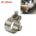 Motorcycle Exhaust Pipe Clamp 35mm Stainless Steel Muffler Fixed Caliper NEW Mot...