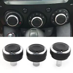 3x Switch Knob Heater Climate Control Button Dial Frame A/C For Mazda 2 Demio 07 3x Switch Knob ..