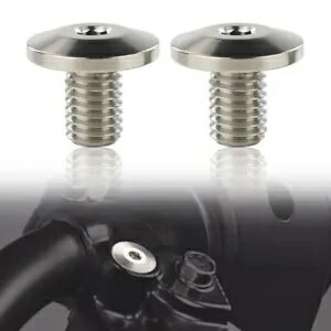 Mirror Blanking Plugs Fit For Ducati Streetfighter V4 2020-2024 Silver Mirror Blanking Plugs Fit For Ducati Streetfighter V4 2020-2024 Silver