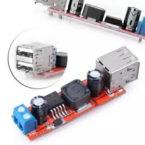 1PC DC9V/12V/24V/36V 5V 3A デュアル USB 充電器降圧コンバータモジュールに変換 1PC DC9V/12V/24V/36V Turn To 5V 3A Dual USB Charger Step-Down Converter Module