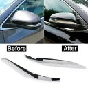 クロームサイドバックミラーストライプカバートリム装飾トヨタハイランダー 14-19 Chrome Side Rearview Mirror Stripe Cover Trim Decor For Toyota Highlander 14-19
