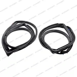 2007-2018 ジープラングラー フロントドア ウェザーストリップ シール LH RH 2 個セット USA For 2007-2018 Jeep Wrangler Front Door Weatherstrip Seal LH RH Set of 2 USA