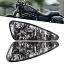 ペアフィットハーレー XL883 1200 ブラックスカルオートバイデカール燃料ガスタンクステッカー Pair Fit Harley XL883 1200 Black Skull Motorcycle Decals Fuel Gas Tank Stickers