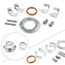 排気マフラーパイプコレットカラークランプホルダーフィットホンダ CG125 CB XL 125cc Exhaust Muffler Pipe Collets Collars Clamp Holder Fit Honda CG125 CB XL 125cc(2)