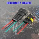 5 セット車 3 ピンウェイ防水電気コネクタプラグソケット 5 Sets Car 3 Pin Way Waterproof Electrical Connector Plug Socket(2)