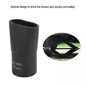シザージャッククイックドライブアダプター28mm金属耐久性のある高性能ツール Scissor Jack Quick Drive Adapter 28mm Metal Durable High Performance Tool