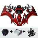 インジェクションフェアリングキット ヤマハ YZF R6 2003 2004 2005 レッド ABS プラスチックボディワーク用 Injection Fairing Kit for Yamaha YZF R6 2003 2004 2005 Red ABS Plastic Bodywork(2)