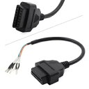 16 ピン OBD OBD2 メス K-Line CAN ライン ジャンパー テスター オス診断ケーブル- 16 Pin OBD OBD2 Female K-Line CAN Line Jumper Tester Male Diagnostic Cable-