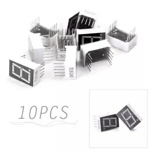 10個 レッド 7セグメント 0.5インチ LED ディスプレイ デジタル チューブ 共通アノード 1ビット- 10pcs Red 7 Segment 0.5" LED Display Digital Tube Common Anode 1-Bit-