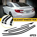 2018-22 ホンダ アコードセダンウィンドウトリムクローム削除ブラックアウトオーバーレイ用 For 2018-22 Honda Accord Sedan Window Trim Chrome Delete Blackout Overlay