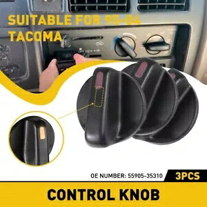 トヨタ 1995-2004 エア & タコマ加熱制御条件 55905-35310 ノブ 3pc For Toyota 1995-2004 Air & Tacoma Heating Control Condition 55905-35310 Knob 3pc