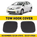 2 個トヨタ 2010 2011 プリウスフロントバンパー牽引フックキャップアイカバー 2pcs For Toyota 2010 2011 Prius Front Bumper Tow Hook cap Eye Cover