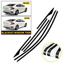 光沢のあるブラックビニールサイドウィンドウカバートリムホンダシビック 2016-2021 セダン Glossy Black Vinyl Side Window Cover Trim For Honda Civic 2016-2021 Sedan