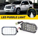 2 個 LED サイドミラーライト水たまり 6000K 2007-2012 シボレーアバランチシボレー用 2pcs LED Side Mirror Lights Puddle 6000K For 2007-2012 Chevrolet Avalanche Chevy(2)