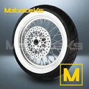 18X3.5 60 スポーク ホイール ステンレス ハーレー スポーツスター用 フロント ホワイト タイヤ (TR) 18X3.5 60 SPOKE WHEEL STAINLESS FOR HARLEY SPORTSTER FRONT WHITE TIRE (TR)(2)