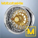 13X7 ルクソール ワイヤー ホイール 72 クロス レブ リム 24K センター ゴールド シングル 1 個セット 13X7 LUXOR WIRE WHEE...