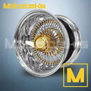 17X9 ルクソール ワイヤー ホイール 100 ストレート REV リム 24K トリプル ゴールド シングル 1 個セット 17X9 LUXOR WIRE ...