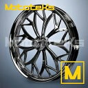 23 インチ 23X3.5 ヴェノム マグ ホイール オールブラック インド 2012 年以降のツーリング バガー用 23