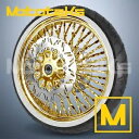21X3.5 カリ ファット スポーク ホイール 52 ステンレス 24K ゴールド ハーレー ツーリング フロント リム用 21X3.5 CALI FAT S...
