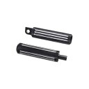 ダイヤモンドブラックフットペグ ハーレースポーツスター 1200 883 ツーリング FLTRX FLHX FLHTK 用 Diamond Black Footpegs for Harley Sportster 1200 883 Touring FLTRX FLHX FLHTK(2)