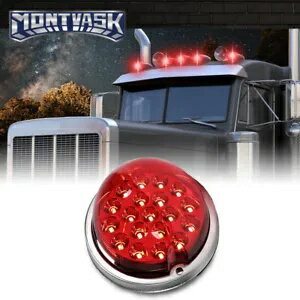 ユニバーサル レッド W/クリアレンズ [19 LED] スイカマーカー ウインカーライト Universal Red W/ Cle..