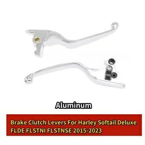 2015-2023 CHrome Aluminum Handle Brake & Clutch Levers For Harley Softail Models 2015-2023 CHrome Aluminum Handle Brake & Clutch Levers For Harley Softail Models