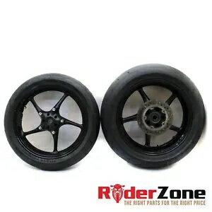 2003 - 2005 ヤマハ YZF R6 06-09 YZFR6S ホイール セット リア フロント ブラック リム ストレート 2003 - 2005 YAMAHA YZF R6 06-09 YZFR6S WHEEL SET REAR FRONT BLACK RIM STRAIGHT