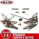 ヤマハ YZF R1 1000 2004 2005 2006 YZF-R1 嵐レーシング フットレスト リアセットに適合 Fit Yamaha YZF R1 1...