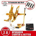 ヤマハ YZF R1 2009 - 2014 調整可能なリアセットフットレストとボルトネジ For Yamaha YZF R1 2009 - 2014 Adju...