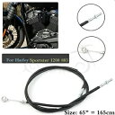 BLK 165 センチブラックアウトブレーキクラッチケーブルワイヤーハーレースポーツスター XL1200T XL1200C Blk 165cm Blackout Brake Clutch Cable Wire For Harley Sportster XL1200T XL1200C