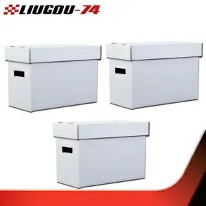 3パック コミックブック収納ボックス ショートホールド 150-175 積み重ね可能 耐久性のあるアーカイブ ..