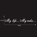 車のバンパーボディステッカー英語文字デカールビニールフィルム自己粘着日焼け止め Car Bumper Body Stickers English Letter Decal Vinyl Film Self-Adhesive Sunscreen