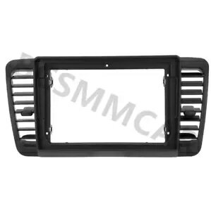 カーステレオラジオフェイシアパネルトリムダッシュマウントダブルディンフレームブラックABSプラスチ..