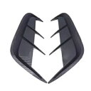 カーボンファイバールックカーリーフパネルスポーツスタイルサイドウイングフェンダーステッカー装飾 Carbon Fiber Look Car Leaf Panel Sport Style Side Wing Fender Sticker Decorative