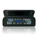 車のタイヤ空気圧監視システム LCD ソーラー ワイヤレス TPMS 4 つのインテリア センサー Car Tire Pressure Monitoring System LCD Solar Wireless TPMS 4 Interior Sensors