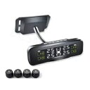 太陽光発電車 TPMS タイヤ空気圧監視警報システム (4 つの外部センサー付き) Solar Power Car TPMS Tire Pressure Monitoring Alarm System W/4 External Sensors