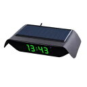 LCD スクリーンディスプレイ車デジタルソーラー USB 温度計 LED 自動ダッシュボード時計 LCD Screen Display Car Digital Solar USB Thermometer LED Auto Dashboard Clock