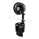 カップホルダー車多機能エキスパンダードリンクボトルオーガナイザーアクセサリー(ファン付き) Cup Holder Car Multifunction Expander Drink Bottle Organizer Accessories W/Fan