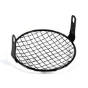 6.5 インチ オートバイ ヘッドライト スクエア メッシュ グリル マスク メタル ガード カバー ブラック 6.5 Inch Motorcycle Headlight Square Mesh Grille Mask Metal Guard Cover Black