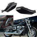 ミッドフレーム エアディフレクター 風熱シールド トリム ハーレーツーリング用 ビビッドブラック Mid-Frame Air Deflector Wind Heat Shield Trim Fit For Harley Touring Vivid Black(2)