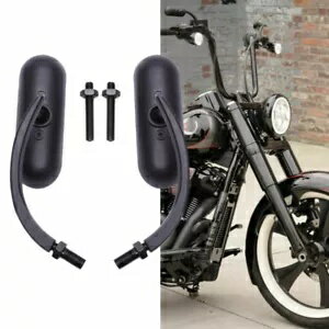 オートバイブラックバックミラーハ