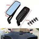 ハーレーツーリングロードグライドストリートグライドバックミラー長方形アルミニウム用 For Harley Touring Road Glide Street Glide Rearview Mirrors Rectangle Aluminum