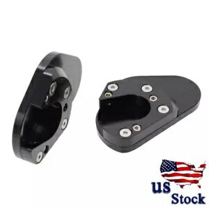 CNC ֥å祵ɥ å եå ץ졼 ѥå DK125/200/390  CNC Black Enlarge Side Stand Kickstand Foot Plate Pad For DK125/200/390